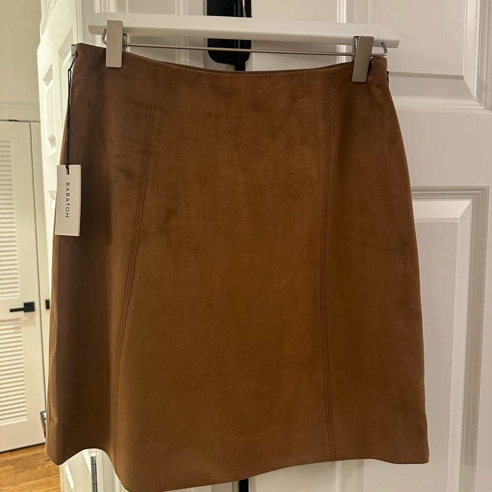 Aritzia Babaton Brown A-Line Skirt